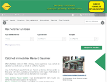 Tablet Screenshot of cabinet-renard-saulnier.com